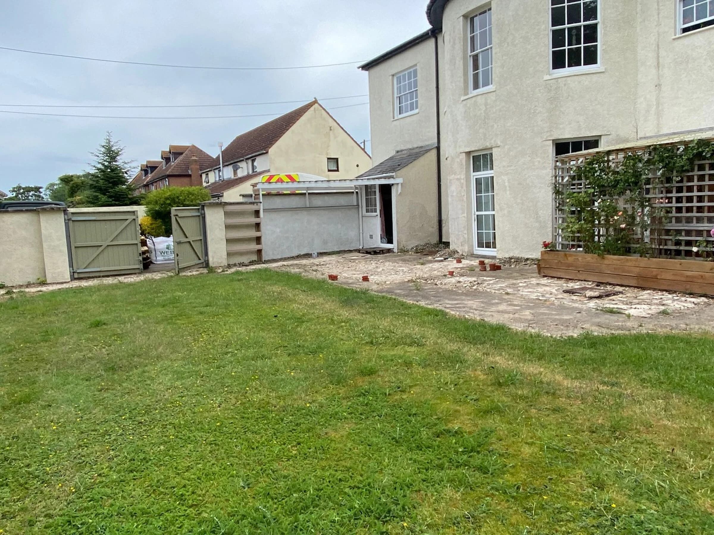 Garden ready for landscaping